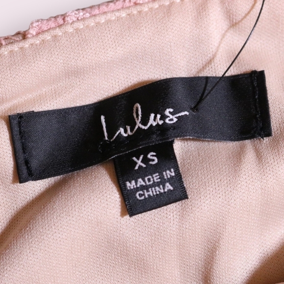 NWT Lulus XS Unlimited Love Dusty Pink Lace Trumpet Midi Dress Spaghetti Strap - Picture 4 of 11